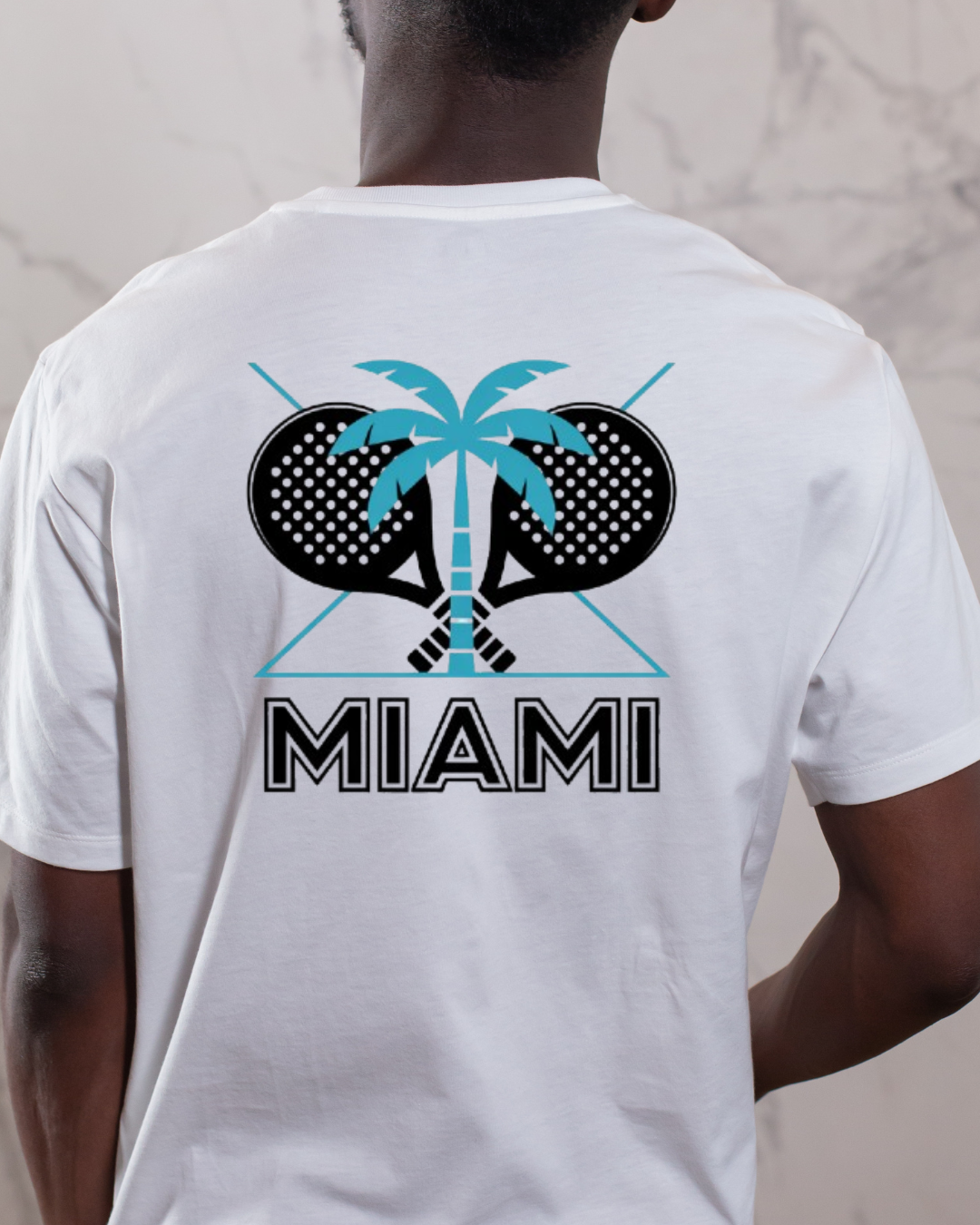 Miami Padel Tee - Teal Printify